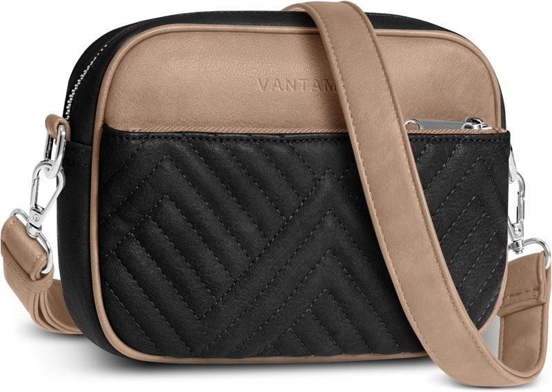 Vantamo Crossbody Bags For Women with Anti-Pickpocket Clip, Premium Purses for Women, Adjustable Strap Handbags & Gift Box - Image 1
